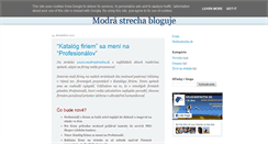 Desktop Screenshot of blog.modrastrecha.sk